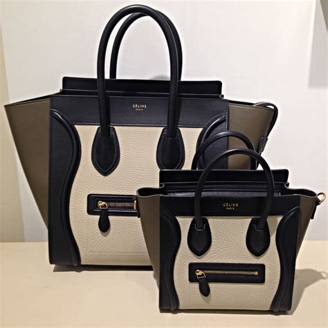 celine luggage micro vs mini|celine mini luggage tote bag.